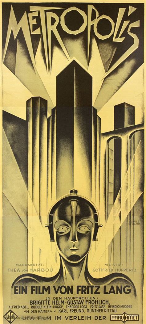 High Resolution German Movie Poster Image For Metropolis Artist Heinz