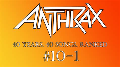 Top Ten Things Anthrax Songs 10 1