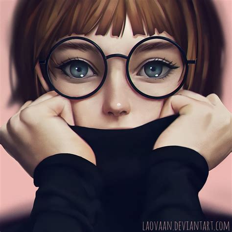 Óculos de Laovaan Art And Illustration People Illustration Girls Cartoon Art Anime Art Girl
