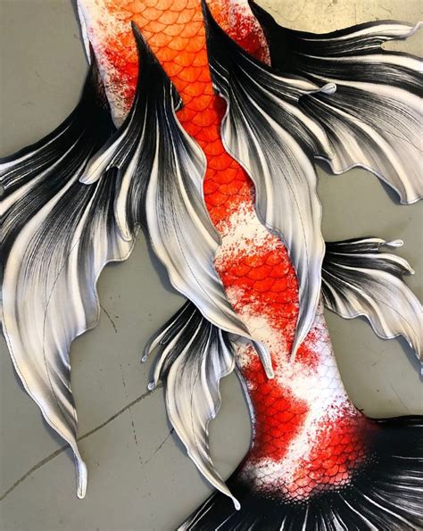 Sanke Butterfly Koi Whimsy Fantasea Tail Silicone Mermaid Tails
