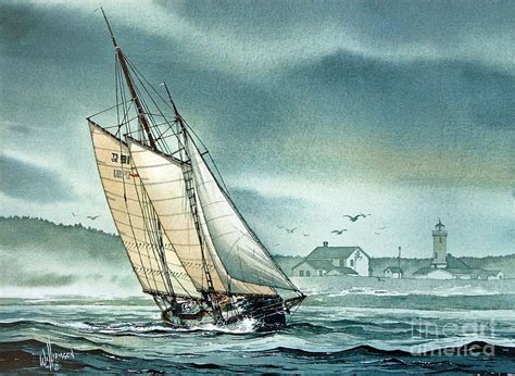 Schooner Voyager By James Williamson In 2021 Old Sailing Ships