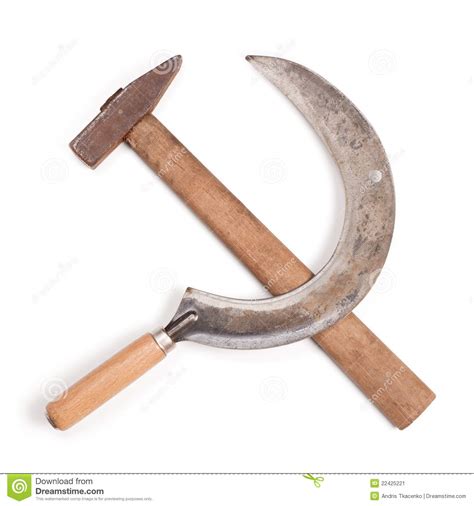 Es wurde nach der russischen oktoberrevolution entwickelt und steht für die einheit von arbeiter. Hammer und Sichel stockbild. Bild von sichel, hammer ...
