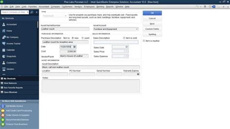 How To Set Up A Fixed Asset List In Quickbooks 2015 Dummies