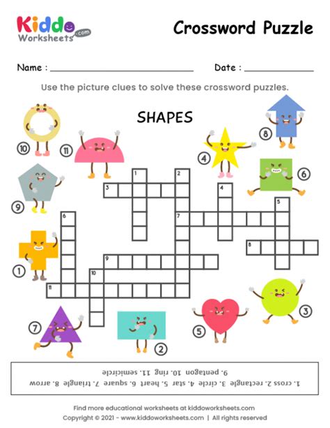 Free Printable Crossword Puzzles Free Printables Picture Clues