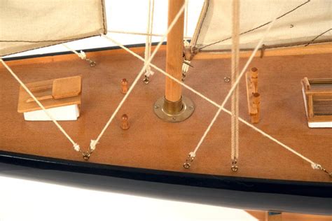 Carved Wood Sailboat Scale Ship Model On Stand At 1stdibs Model