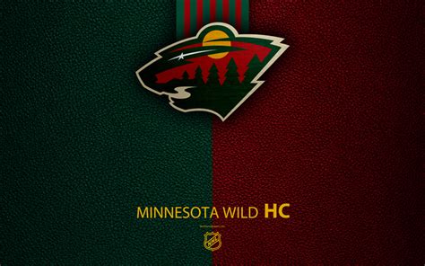 Download Wallpapers Minnesota Wild Hc 4k Hockey Team Nhl Leather