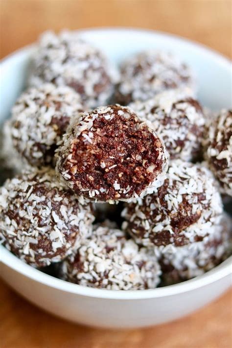 Chocolate Coconut Date Balls No Bake Vegan Gf The Cheeky Chickpea