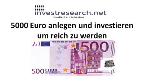 Convert currency 5000 eur to rub. 5000 Euro anlegen und investieren um reich zu werden