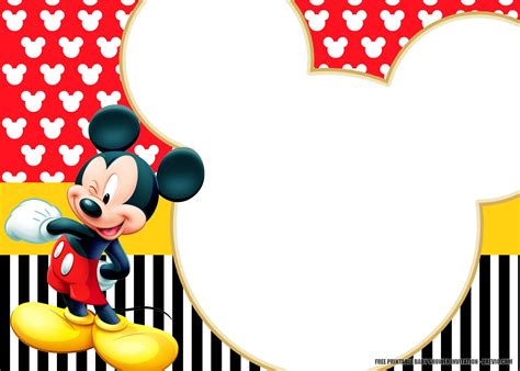 Free Printable Mickey Mouse Invitation Template Printable Templates