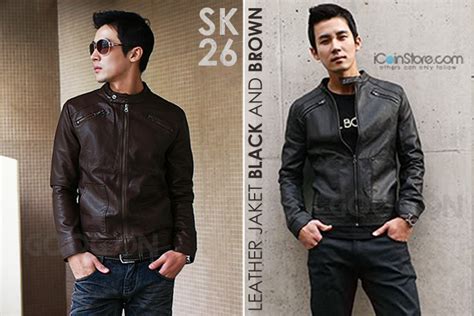 Jaket Korean Style Sk 26 Mode Korea Jaket Kulit Fashion Korea