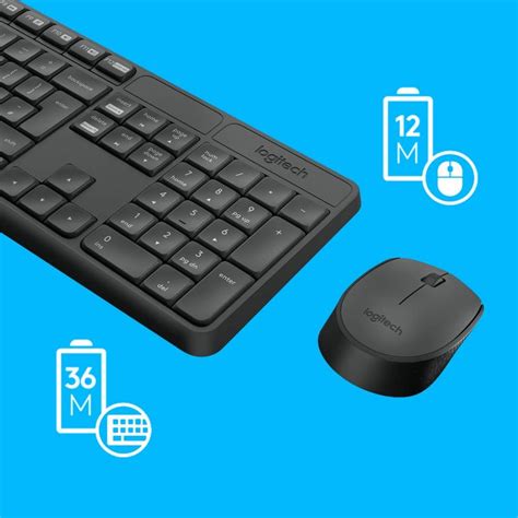 Logitech Mk235 Wireless Keyboard And Mouse Combo For Windows 24 Ghz