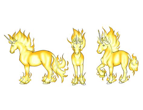Fire unicorn- design for class by Zaphy1415926 on DeviantArt