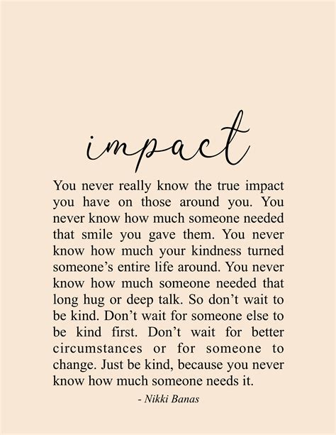 Your True Impact Quote And Poetry Nikki Banas Walk The Earth Impact