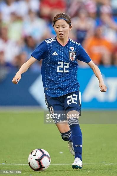 japan defender risa shimizu dribbles the ball in game action during a news photo getty images