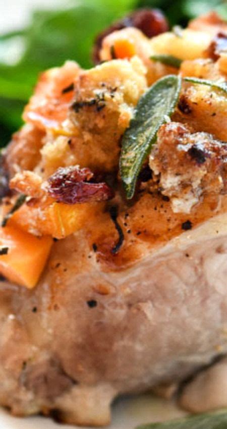 Slice leftover meat thinly and add pineapple/mango salsa and cilantro to make tacos! Stuffed Pork Chops ~ Boneless and brined pork chops make ...