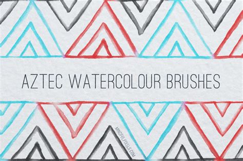 53 Aztec Watercolour Brushes ~ Brushes On Creative Market