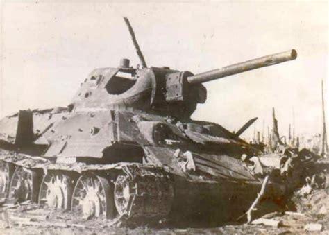 Knocked Out T 34 Tank 57 World War Photos