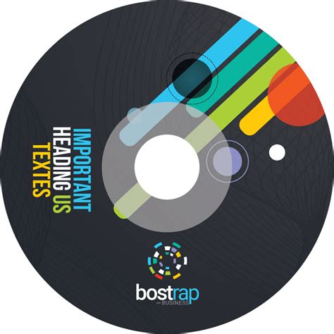 Colorful Cd Sleeve And Sticker Template Graphic Prime Graphic