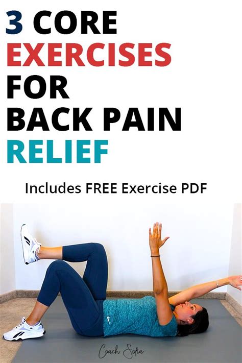 3 Beginner Core Strengthening Exercises For Back Pain Free PDF