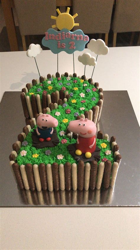 Peppa pig swimming pool coloring pages. Pin by Kim Warrington on Cakes | Peppa pig birthday cake ...