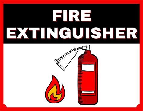 Free Printable Fire Extinguisher Signs Templates Pdf Word