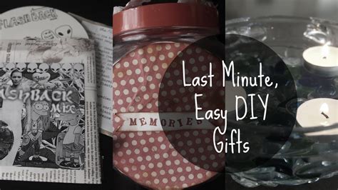 Even if you have their birth date etched into your mind, sometimes you just forget. Last Minute, Easy DIY Gifts - YouTube