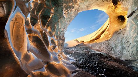 🥇 Landscapes Glacier Ice Cave Wallpaper 73777