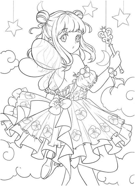 Anime Fairy Coloring Pages For Adults