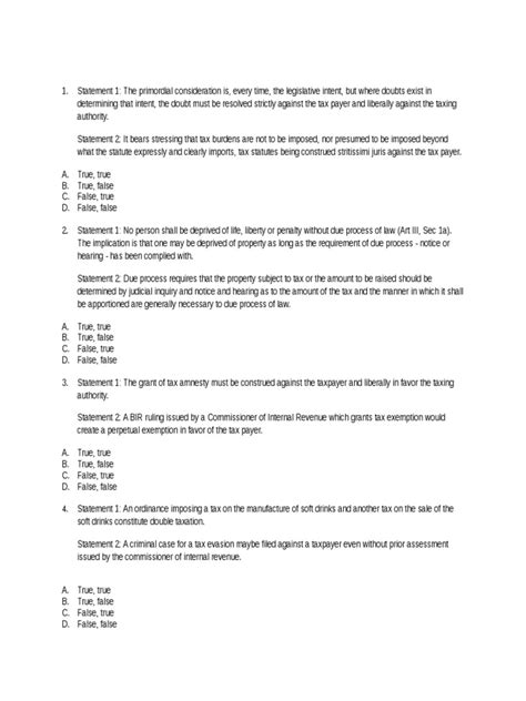 Managing bankruptcy / company winding up. Taxation Questions With Answers | Taxation In The United ...