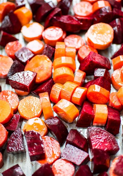 This Maple Roasted Beets And Carrots Recipe Is An Easy Colorful And