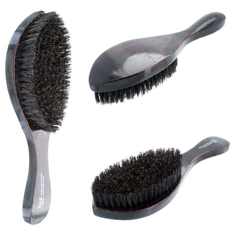 Curved Pure Soft Boar Bristle Wave Hair Brush By Eden 0551