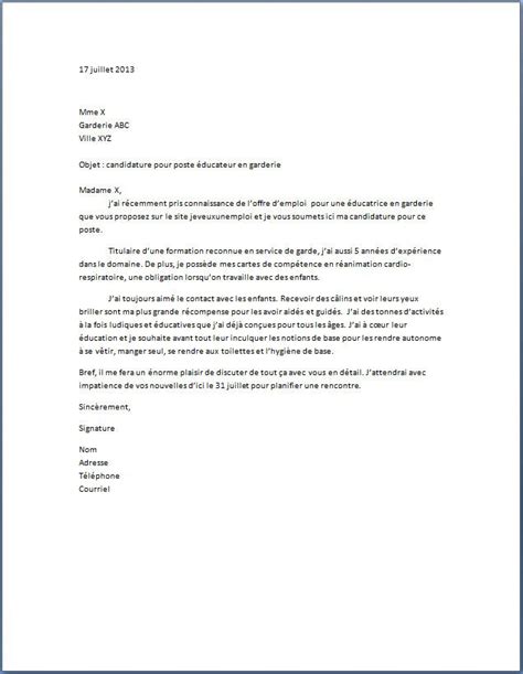 Exemple Lettre De Présentation Québec  Richard Torres ejemplo de carta