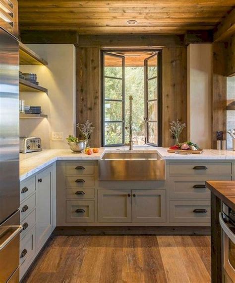116 Stunning Modern Rustic Farmhouse Kitchen Cabinets Ideas