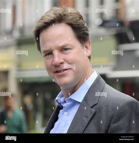 deputy prime minister nick clegg arrives at capital radio featuring nick clegg where london