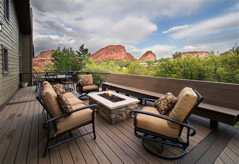 For this test, we took a small piece from each of the deck boards and put it in the fire pit for 10 minutes to see what. Composite deck with fire pit - Traditional - Deck - Denver ...