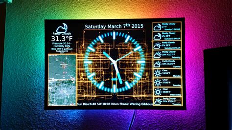 Raspberry Pi Clock And Weather Display Raspberry Pi Pod