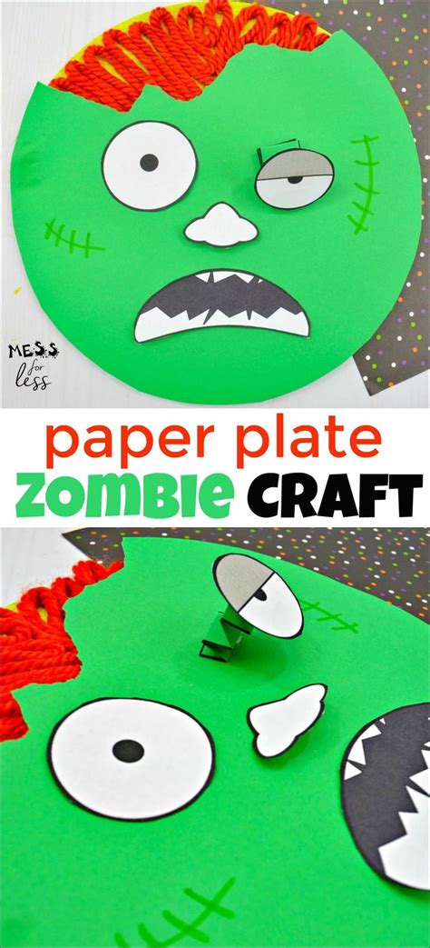 Zombie Craft For Kids Zombie Crafts Halloween Crafts For Kids