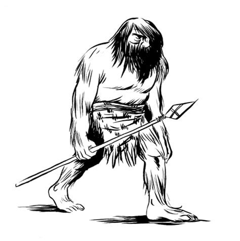 Easy cartoon drawings | drawings. Caveman - Vegan Muscle and Fitness