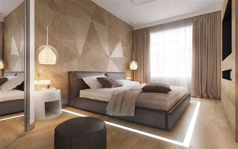 23 Modern Bedroom Wallpaper Decoration Ideas Contemporary Bedroom Design Accent Wall Bedroom