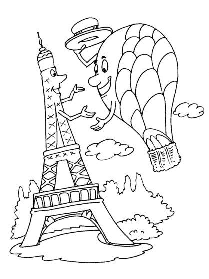 Coloriage Tour Eiffel à colorier  Dessin à imprimer …  Pinterest