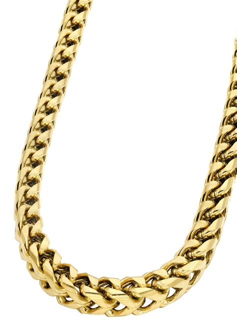 14k Gold Mens Chain Solid Franco