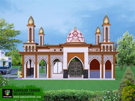 Bangunan masjid minimalis dengan luasan 12x12 m. Desain Pagar Dan Gapura Masjid Minimalis - Quotes Diary f