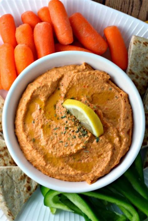 Easy Roasted Red Pepper Hummus Renee S Kitchen Adventures