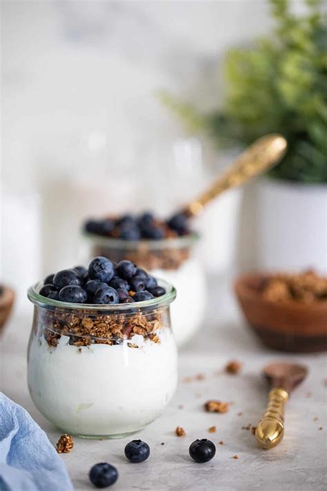 Vegan Breakfast Parfait With Blueberries And Granola Orchids Sweet Tea