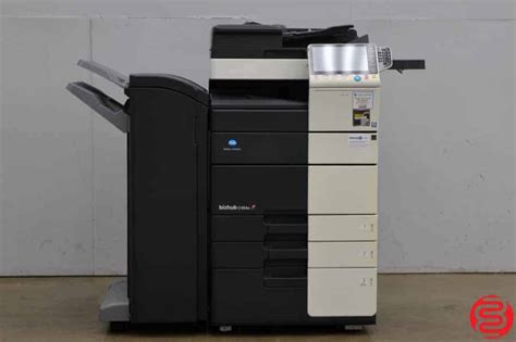 Standard emperon™ print controller with pcl 6c, postscript 3, pdf 1.7 and xps support. 2013 Konica Minolta Bizhub C454e Color Digital Press w/ Finisher | Boggs Equipment