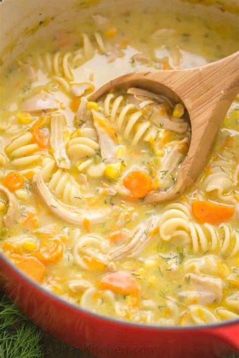 This delicious casserole containing turkey, peas, squash, alfredo sauce, reames® homestyle egg noodles and sister schubert's® clover leaf dinner rolls satisfies even the biggest. Reames Creamychicken Noodle Soup Recipes : reames egg noodles slow cooker : It's simple ...