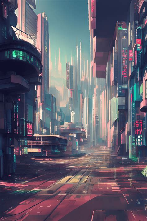Cyberpunk Futuristic Japanese City · Creative Fabrica