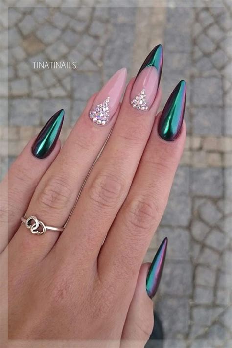 30 Beautiful Diamond Nail Art Designs | Diamond Nails Inspiration