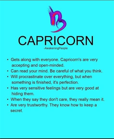 The Caption For Capricorn Is Shown Above Its Own Text Which Reads