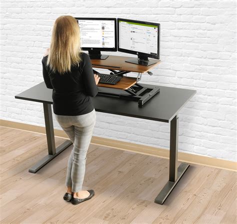 375 Deluxe Height Adjustable Standing Desk Converter Quick Sit Up